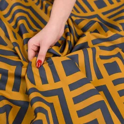 Zbliżenie na wzór pościeli TRESSA – nowoczesna kompozycja geometryczna. Zbliżenie na wzór pościeli TRESSA – nowoczesna kompozycja geometryczna.