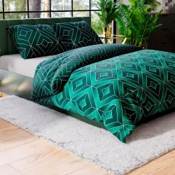 Pościel SAPHIRA jako elegancki akcent w sypialni w stylu industrialnym. Pościel SAPHIRA jako elegancki akcent w sypialni w stylu industrialnym.