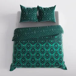 Pościel SAPHIRA w nowoczesnej, minimalistycznej aranżacji wnętrza. Pościel SAPHIRA w nowoczesnej, minimalistycznej aranżacji wnętrza.