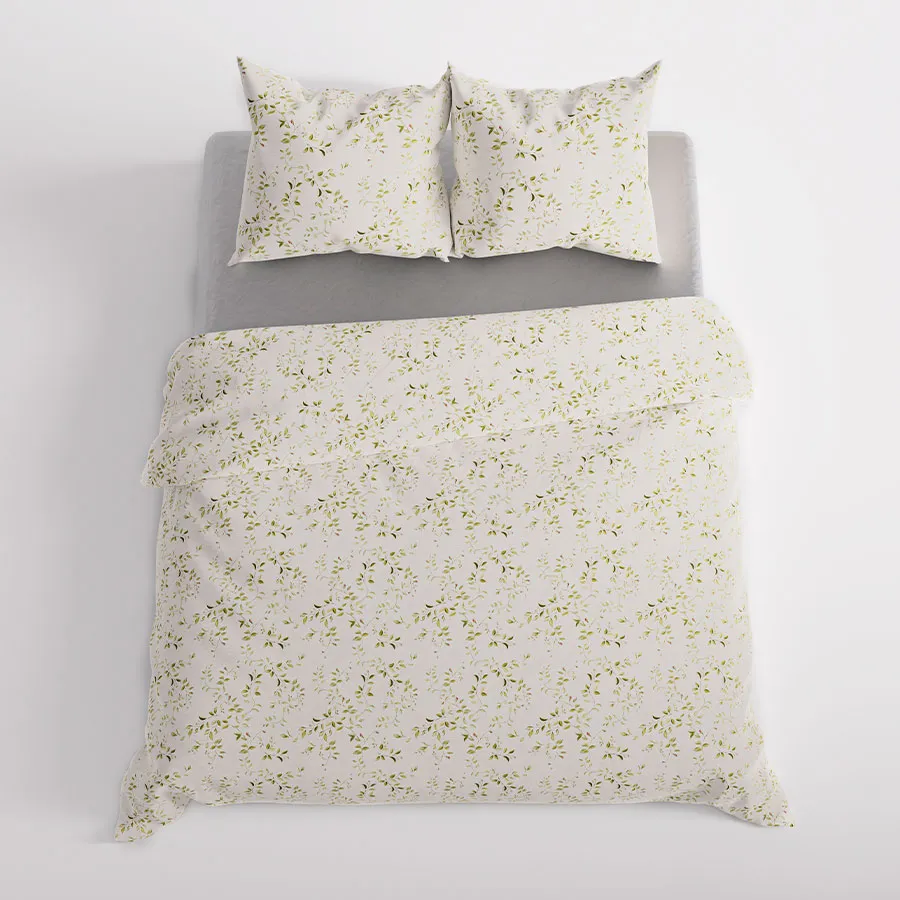 Elegancka pościel ORLINA w jasnej, minimalistycznej aranżacji.