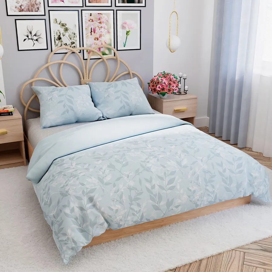 Sypialnia w stylu skandynawskim z pościelą LILU – jasność i harmonia.