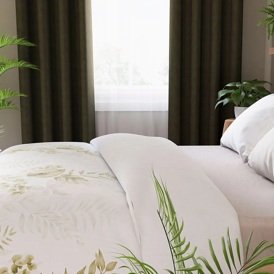 Elegancka pościel LIGIERO w naturalnym, jasnym wnętrzu.