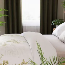 Elegancka pościel LIGIERO w naturalnym, jasnym wnętrzu.