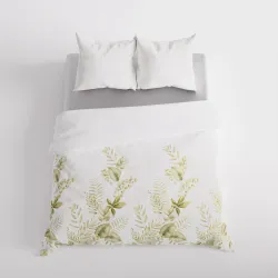 Pościel LIGIERO w aranżacji sypialni inspirowanej naturą.