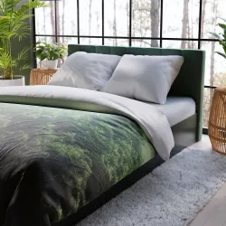 Pościel FOREST z subtelnym połyskiem bawełny satynowej.