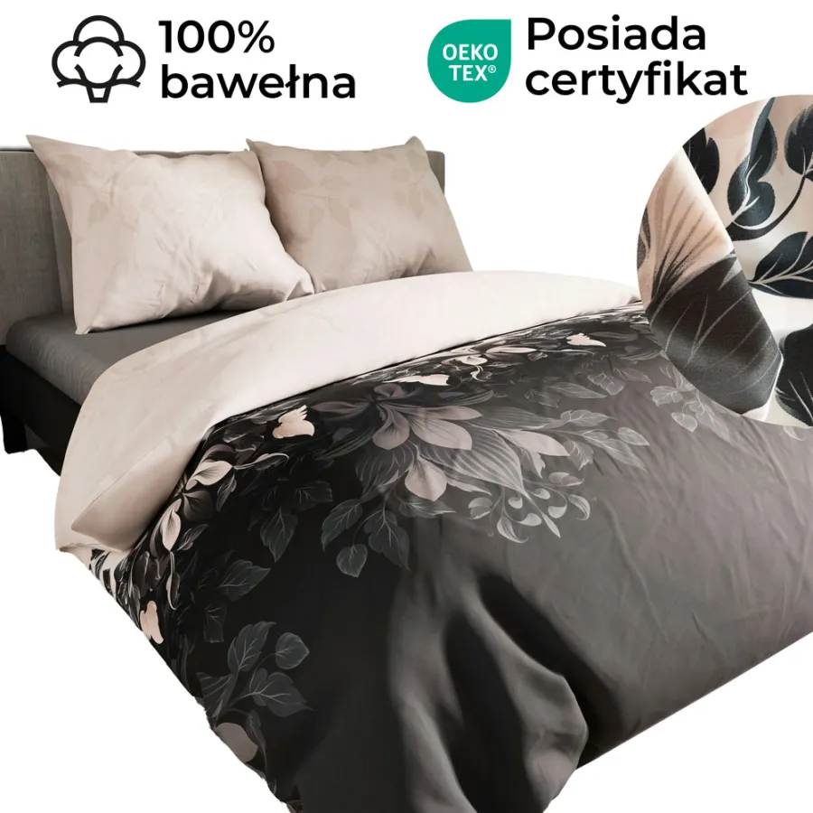 Detale luksusowej pościeli KELLY – połączenie klasyki i nowoczesności.