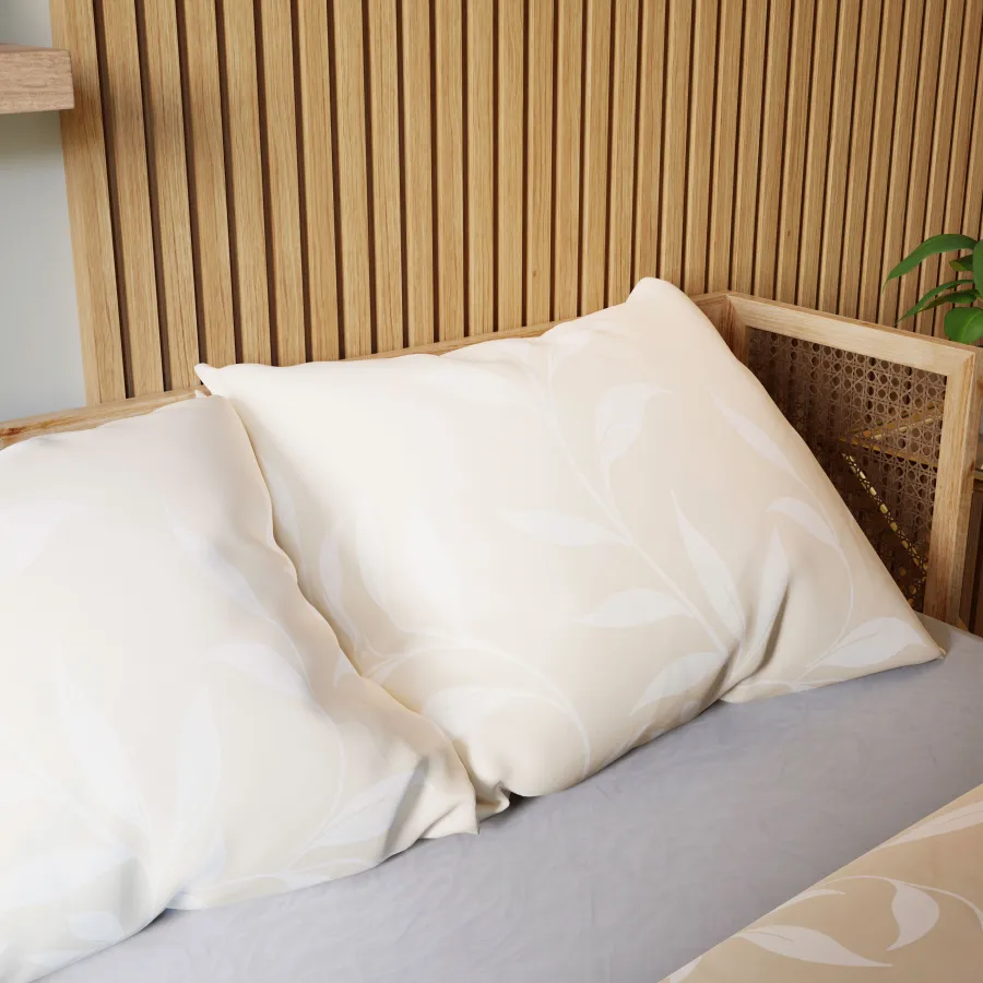 Poszewki na poduszki z zestawu IRMA 70x80 cm – subtelny wzór.