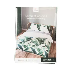 BANANO Komplet pościeli z bawełny satynowej, 220x200cm 100001