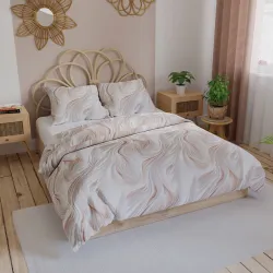 CALM Komplet pościeli z bawełny satynowej 160x200cm 100055