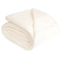 LUGO Koc dekoracyjny, rozmiar 160x200cm, kolor 001 ecru LUGO00