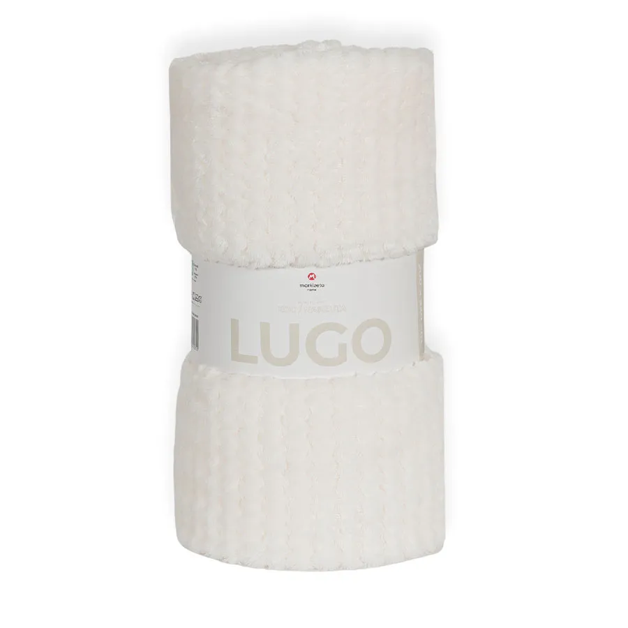 LUGO Koc dekoracyjny, rozmiar 200x220cm, kolor 001 ecru LUGO00