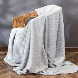 LUGO Koc dekoracyjny, rozmiar 200x220cm, kolor 003 szary LUGO00