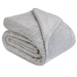 LUGO Koc dekoracyjny, rozmiar 200x220cm, kolor 003 szary LUGO00