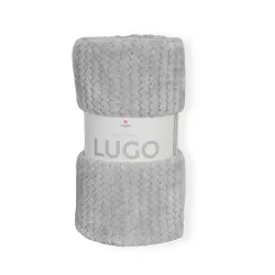 LUGO Koc dekoracyjny, rozmiar 200x220cm, kolor 003 szary LUGO00