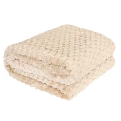 MIKOS koc dekoracyjny, rozmiar 160x200cm, kolor 001 beżowy MIKOS0