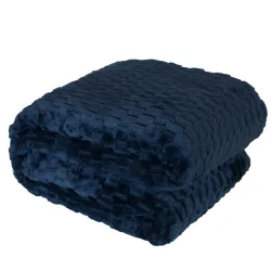 MIKOS koc dekoracyjny, rozmiar 200x220cm, kolor 005 ciemnoniebieski MIKOS0