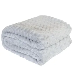 MIKOS koc dekoracyjny, rozmiar 200x220cm, kolor 007 jasny szary MIKOS0