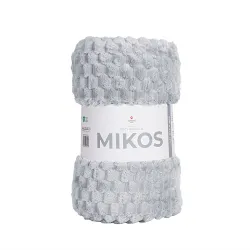 MIKOS koc dekoracyjny, rozmiar 160x200cm, kolor 007 jasny szary MIKOS0