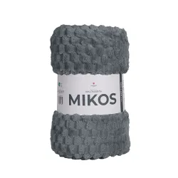 MIKOS koc dekoracyjny, rozmiar 200x220cm, kolor 008 ciemny szary MIKOS0