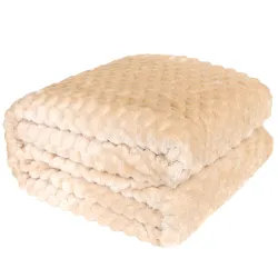 MIKOS koc dekoracyjny, rozmiar 160x200cm, kolor 009 ciemny beżowy MIKOS0