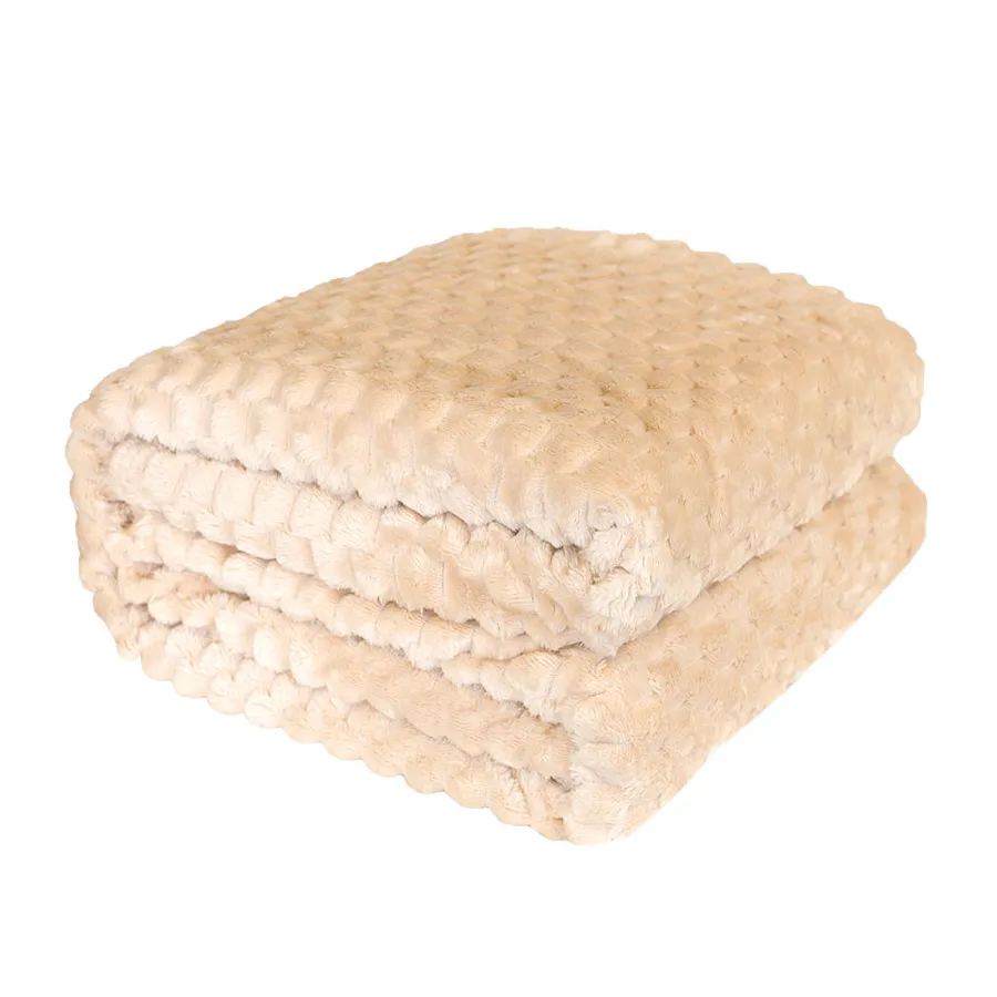 MIKOS koc dekoracyjny, rozmiar 200x220cm, kolor 009 ciemny beżowy MIKOS0