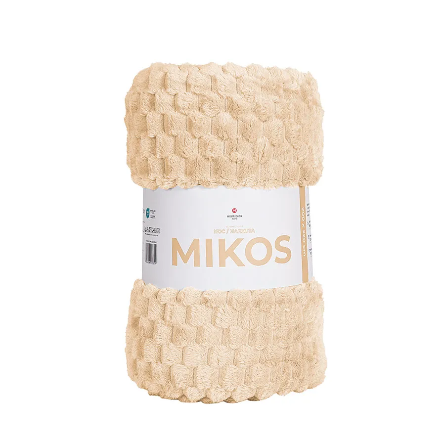 MIKOS koc dekoracyjny, rozmiar 200x220cm, kolor 009 ciemny beżowy MIKOS0