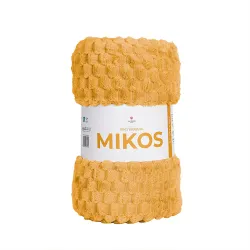 MIKOS koc dekoracyjny, rozmiar 160x200cm, kolor 011 żółty musztardowy MIKOS0