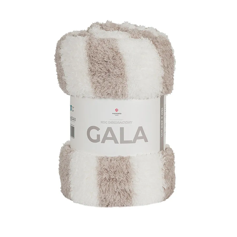 GALA koc dekoracyjny, rozmiar 160x200cm, kolor 001 beżowy GALA00