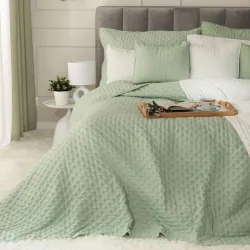 NULES Narzuta dekoracyjna, 200x220cm, kolor 016 jasny zielony NULES0