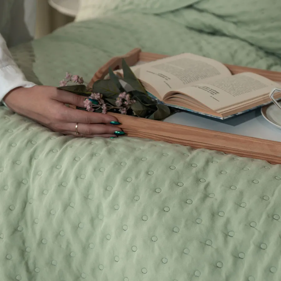 NULES Narzuta dekoracyjna, 200x220cm, kolor 016 jasny zielony NULES0