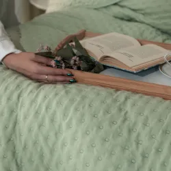 NULES Narzuta dekoracyjna, 200x220cm, kolor 016 jasny zielony NULES0