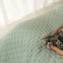 NULES Narzuta dekoracyjna, 200x220cm, kolor 016 jasny zielony NULES0