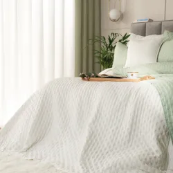 NULES Narzuta dekoracyjna, 220x240cm, kolor 011 ecru NULES0