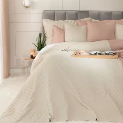 NULES Narzuta dekoracyjna, 200x220cm, kolor 014 beżowy NULES0