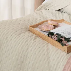 NULES Narzuta dekoracyjna, 200x220cm, kolor 014 beżowy NULES0