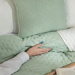 NULES Narzuta dekoracyjna, 220x240cm, kolor 016 jasny zielony NULES0