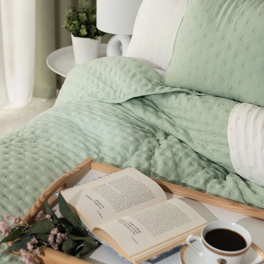 NULES Narzuta dekoracyjna, 220x240cm, kolor 016 jasny zielony NULES0