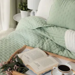 NULES Narzuta dekoracyjna, 220x240cm, kolor 016 jasny zielony NULES0