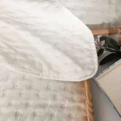 NULES Narzuta dekoracyjna, 200x220cm, kolor 011 ecru NULES0