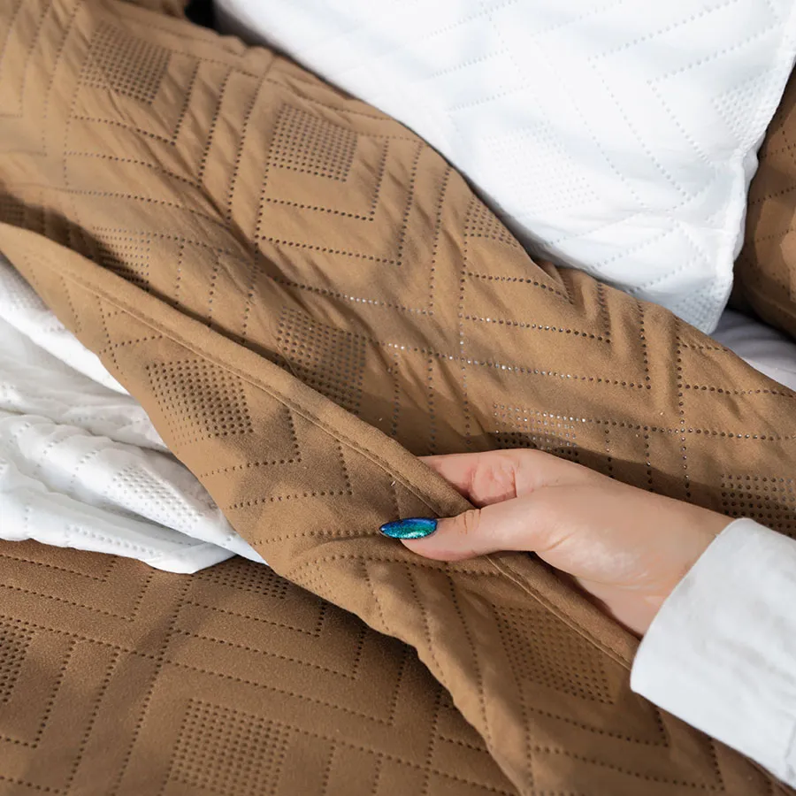 AVILA Narzuta dekoracyjna, 200x220cm, kolor 018 brązowy AVILA0