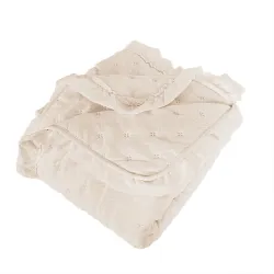 WERONA Narzuta dekoracyjna z falbaną, 220x240cm, kolor 112 beżowy WERONA