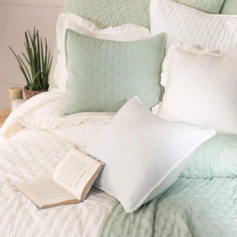 WERONA Narzuta dekoracyjna z falbaną, 220x240cm, kolor 608 ecru WERONA