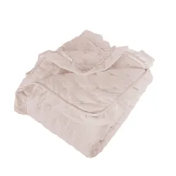 WERONA Narzuta dekoracyjna z falbaną, 170x210cm, kolor 015 różowy WERONA