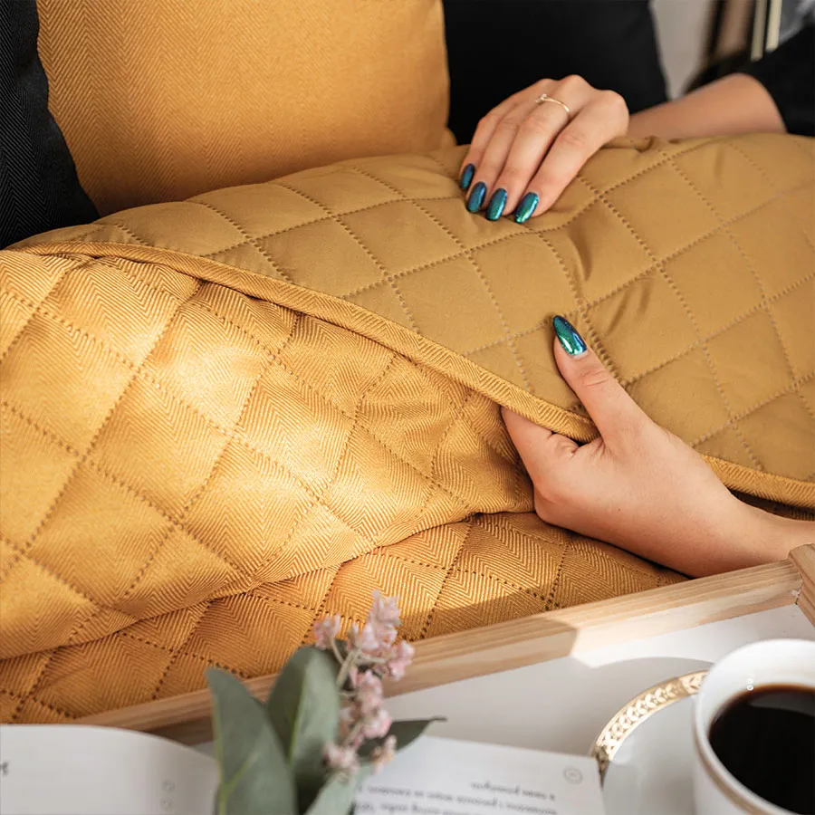 JODEŁKA Narzuta dekoracyjna, rozmiar 170x210cm, kolor 019 musztardowy 724330