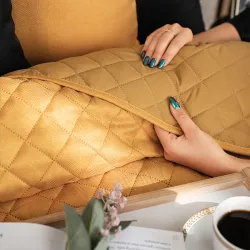 JODEŁKA Narzuta dekoracyjna, rozmiar 170x210cm, kolor 019 musztardowy 724330