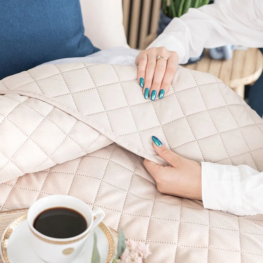 JODEŁKA Narzuta dekoracyjna, rozmiar 170x210cm, kolor 003 jasny beżowy 724330