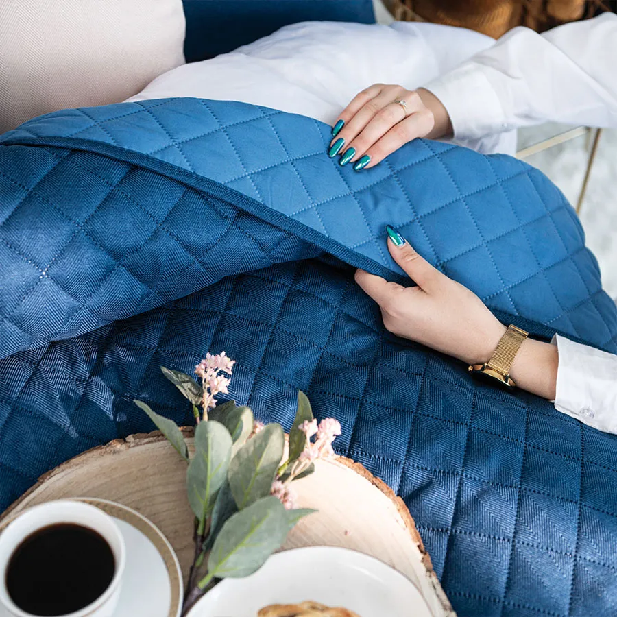 JODEŁKA Narzuta dekoracyjna, rozmiar 170x210cm, kolor 011 niebieski 724330