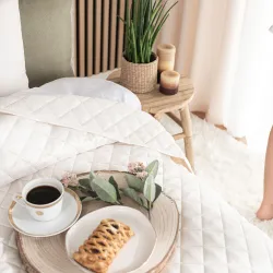 JODEŁKA Narzuta dekoracyjna, rozmiar 220x240cm, kolor 007 kremowy 724330