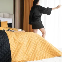 JODEŁKA Narzuta dekoracyjna, rozmiar 220x240cm, kolor 019 musztardowy 724330