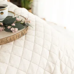 MOLLY Narzuta dekoracyjna, rozmiar 170x210cm, kolor 804 kremowy 651350
